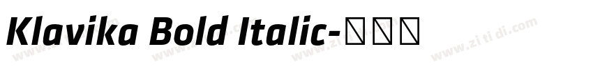 Klavika Bold Italic字体转换